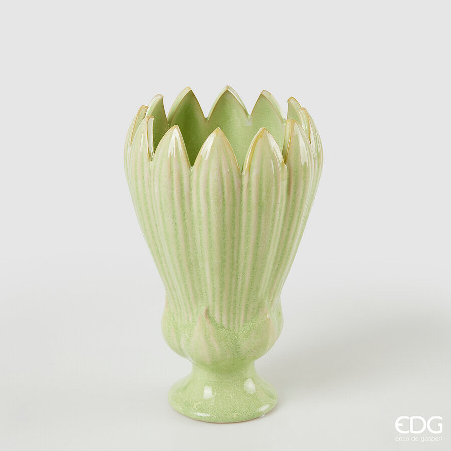 JARRA FREAKY FOLHA VERDE CLARA  26,5x16CM