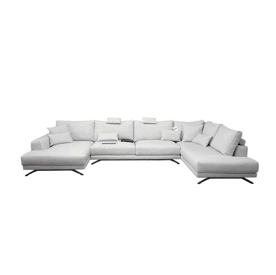 SOFA FENDY CHAISELON CREME COM 3 MODULOS 420x220CM