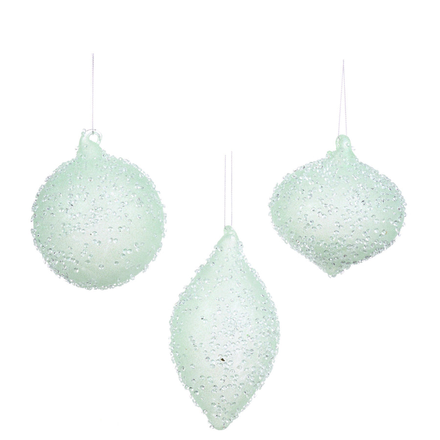 PINHA VERDE VIDRO 10CM