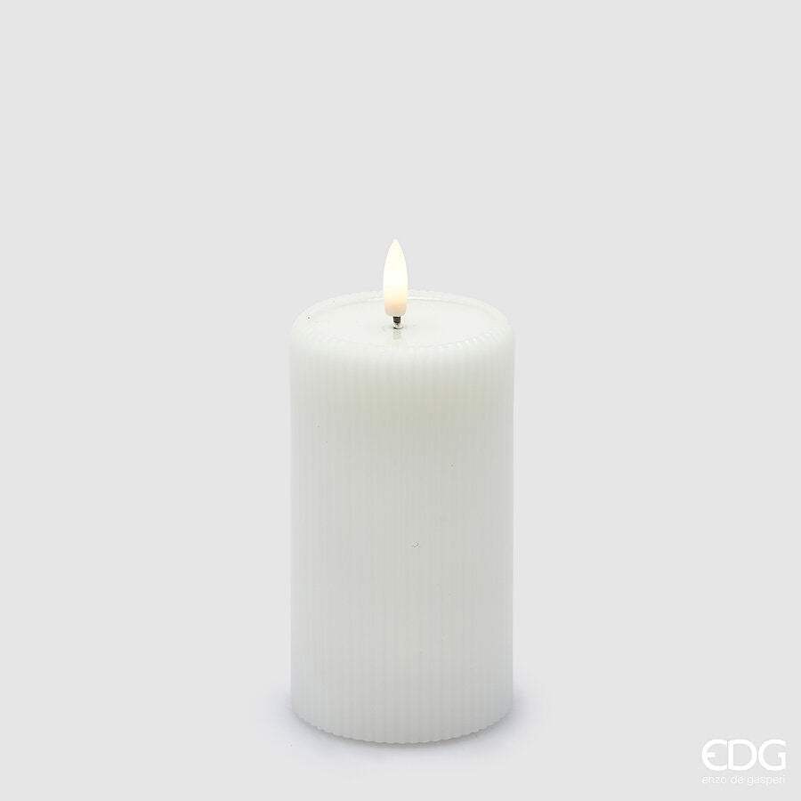 VELA LED LOUNGE MOCOLLO BRANCO 13x7,5CM