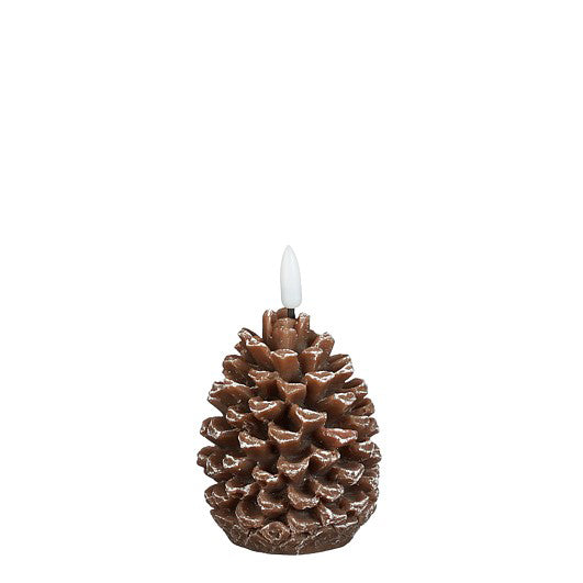 VELA PINHA CASTANHO LED 9x7