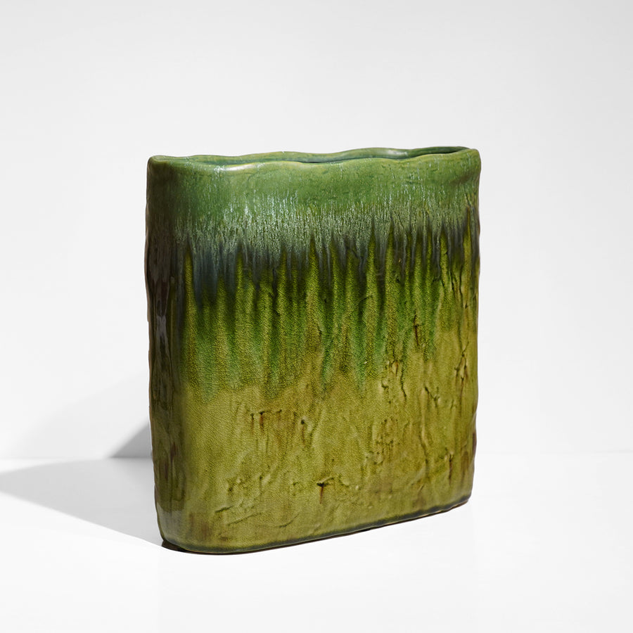 JARRA CERAMICA VERDE 32,5x15x31,50