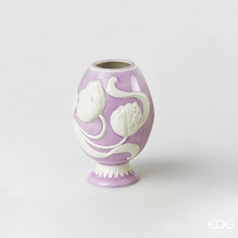 OVO C/PADRAO ROSA 20x13x18CM