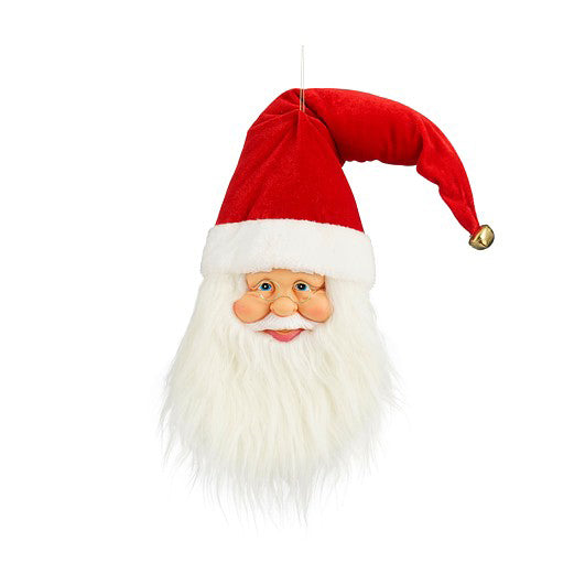 CABEÇA PAI NATAL CHAPEU VERMELHO 20x10x65