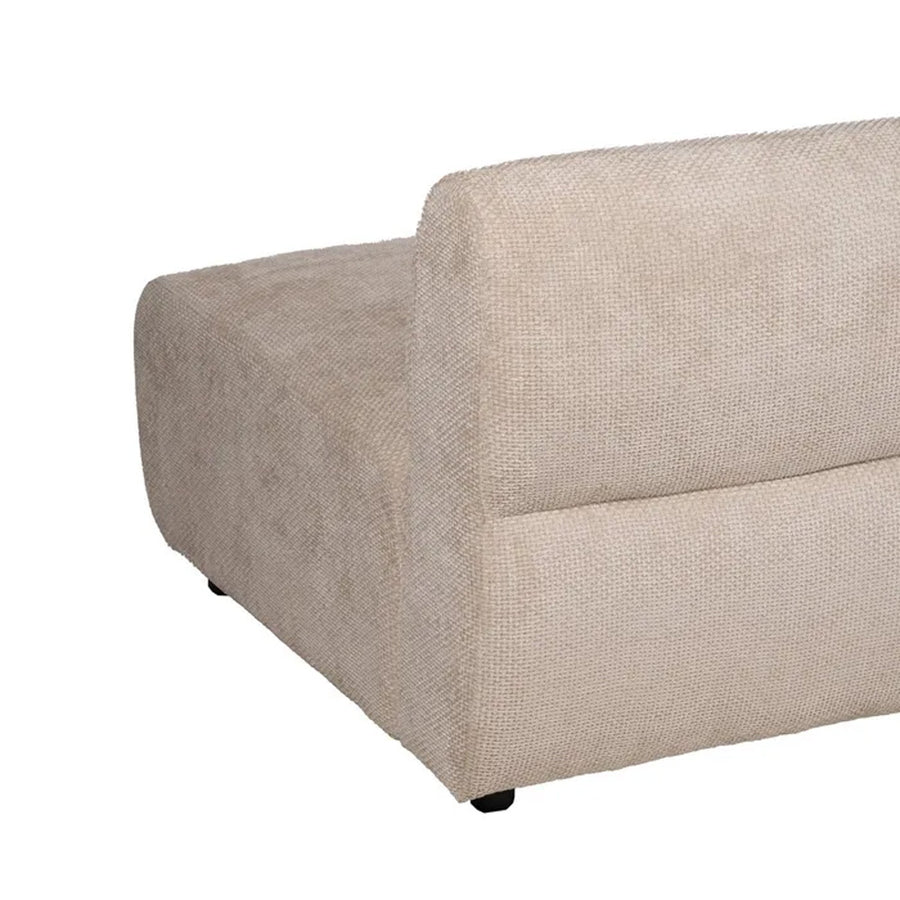 SOFA 2 MODULOS 199x92x65CM | 151x92x65CM + PUF 66x87x39CM  ROOM BEGE