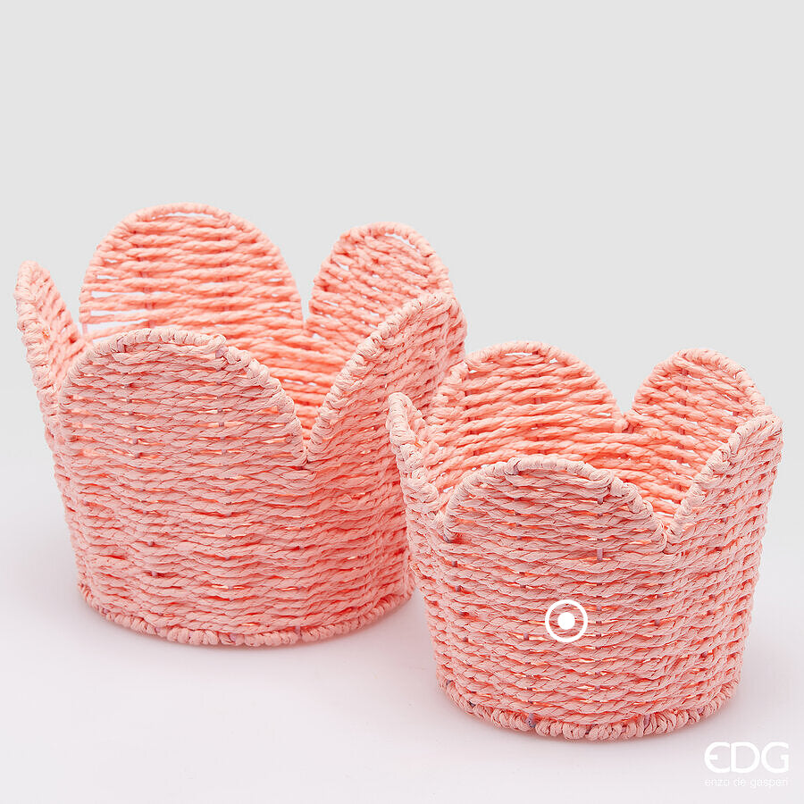 CESTO VASO ROSA 19CM