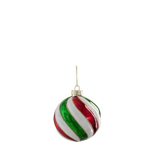 BOLA TWISTER BRANCO/VERMELHO/VERDE 10CM