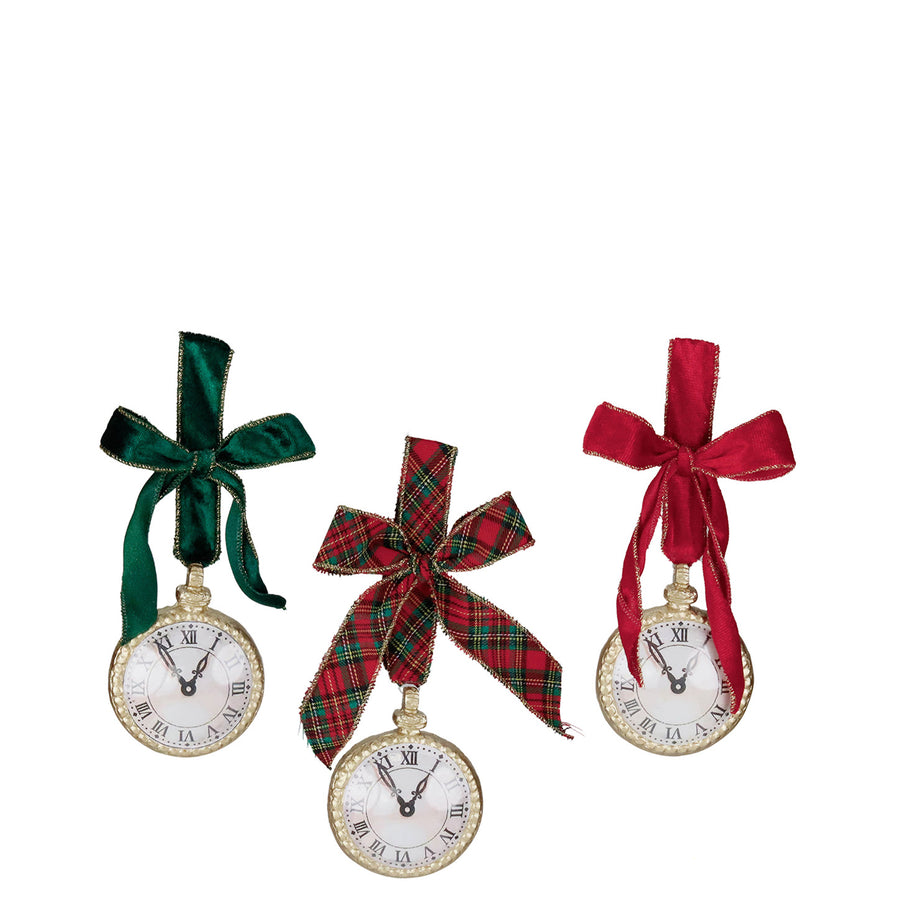 RELOGIO DE BOLSO SORT  VERDE/VERMELHO/XADREZ 17,5CM