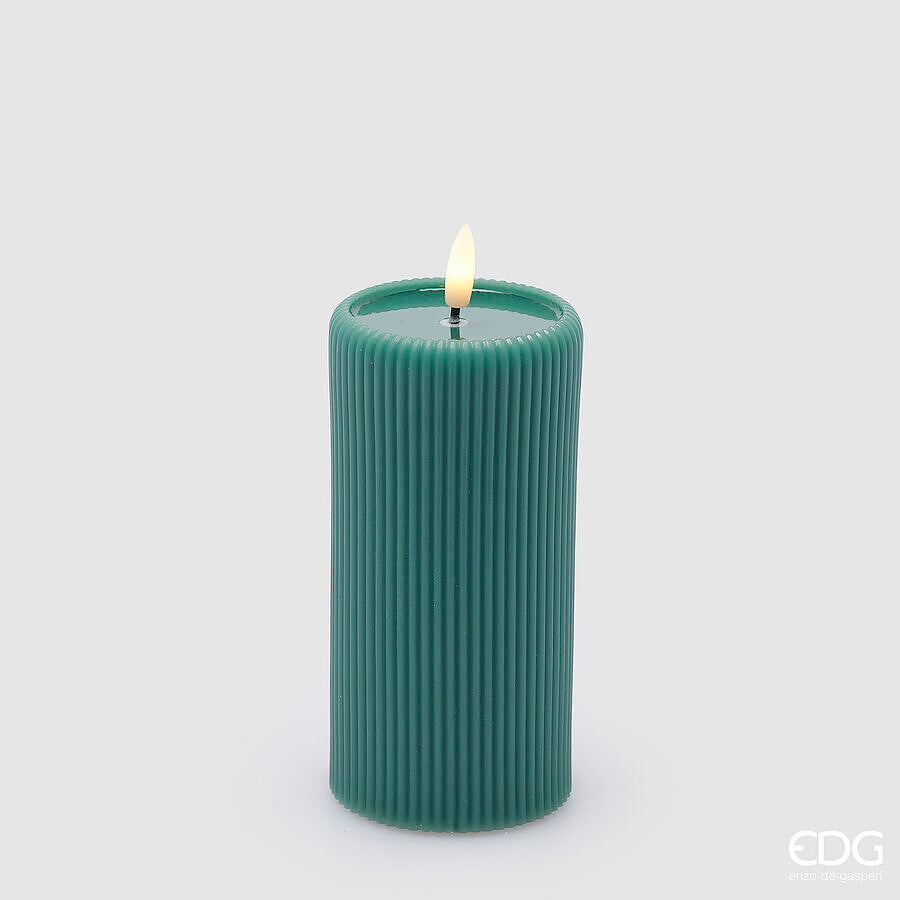 VELA LED LOUNGE MOCOLLO VERDE 15x7,5CM