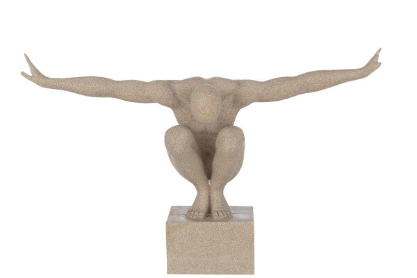 ESCULTURA HOMEM 49x12.5x33