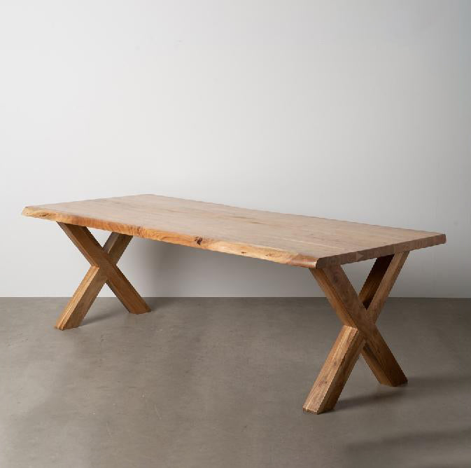 MESA JANTAR NATUR MADEIRA ACACIA 240x100x76CM