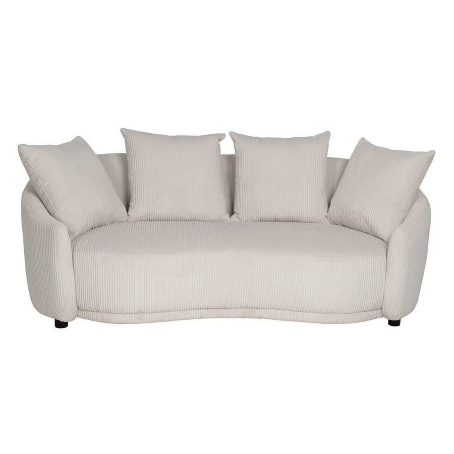 SOFA 3 LUGARES CREME TECIDO ROOM 197x96x75CM