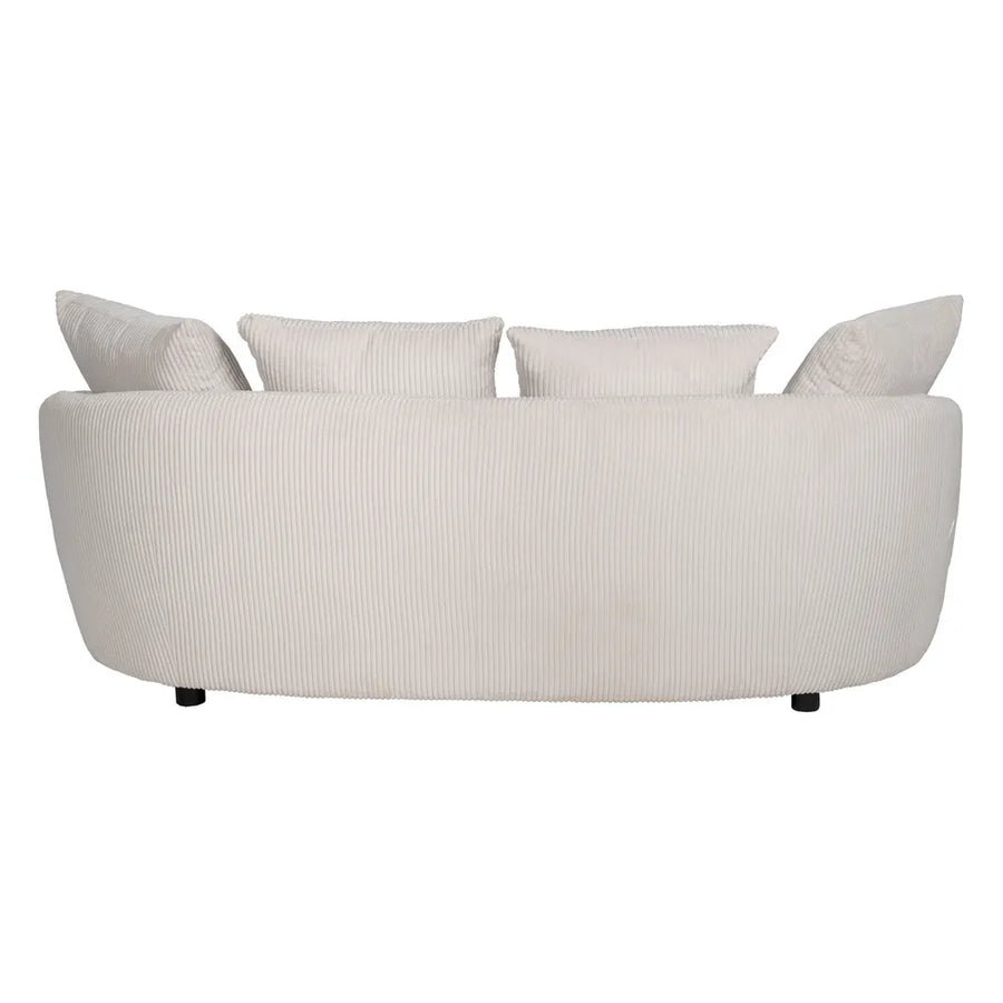 SOFA 3 LUGARES CREME TECIDO ROOM 197x96x75CM