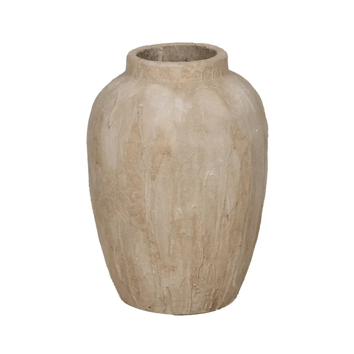 JARRA CREME 42,5x42,5x58CM