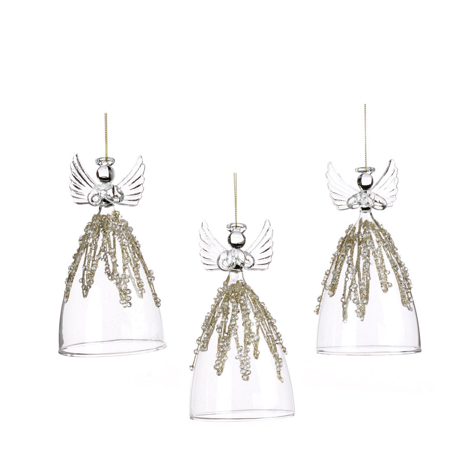 ANJO VIDRO/DOURADO SORTIDO 13CM