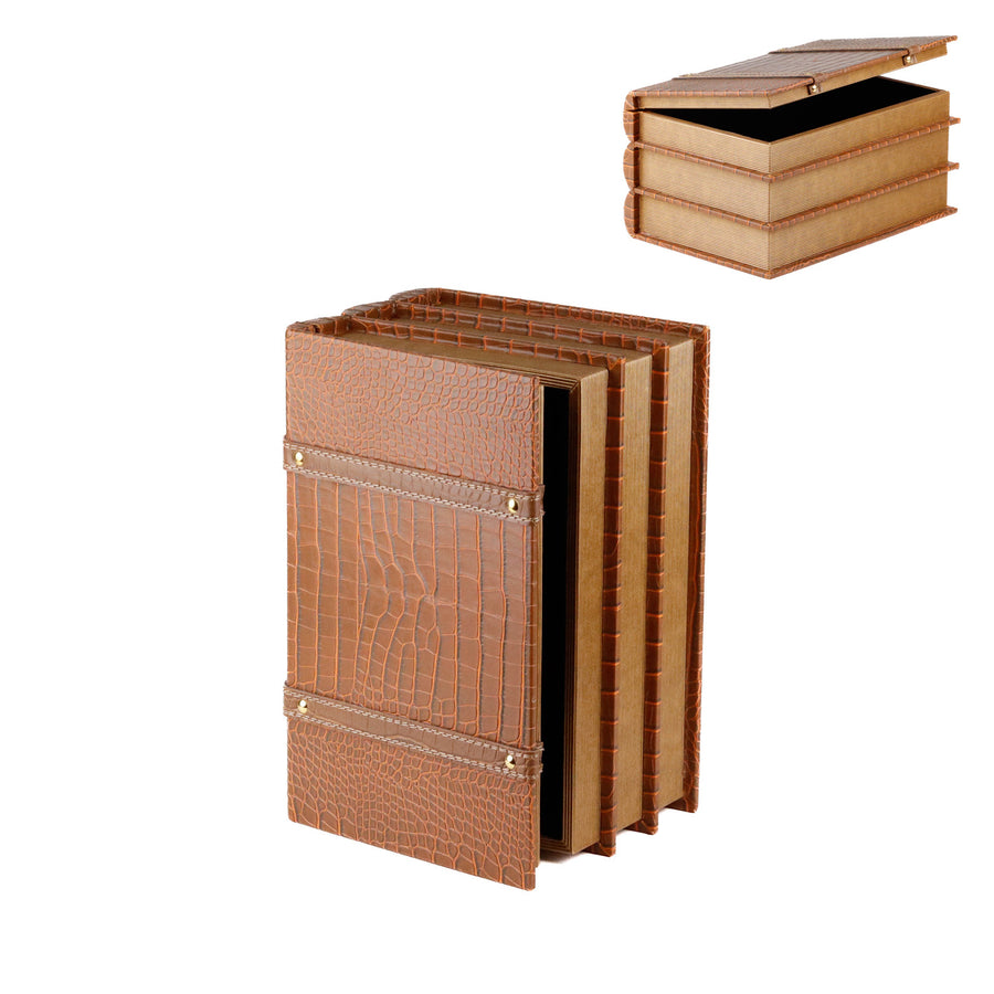LIVRO CAIXA CASTANHO 30CM