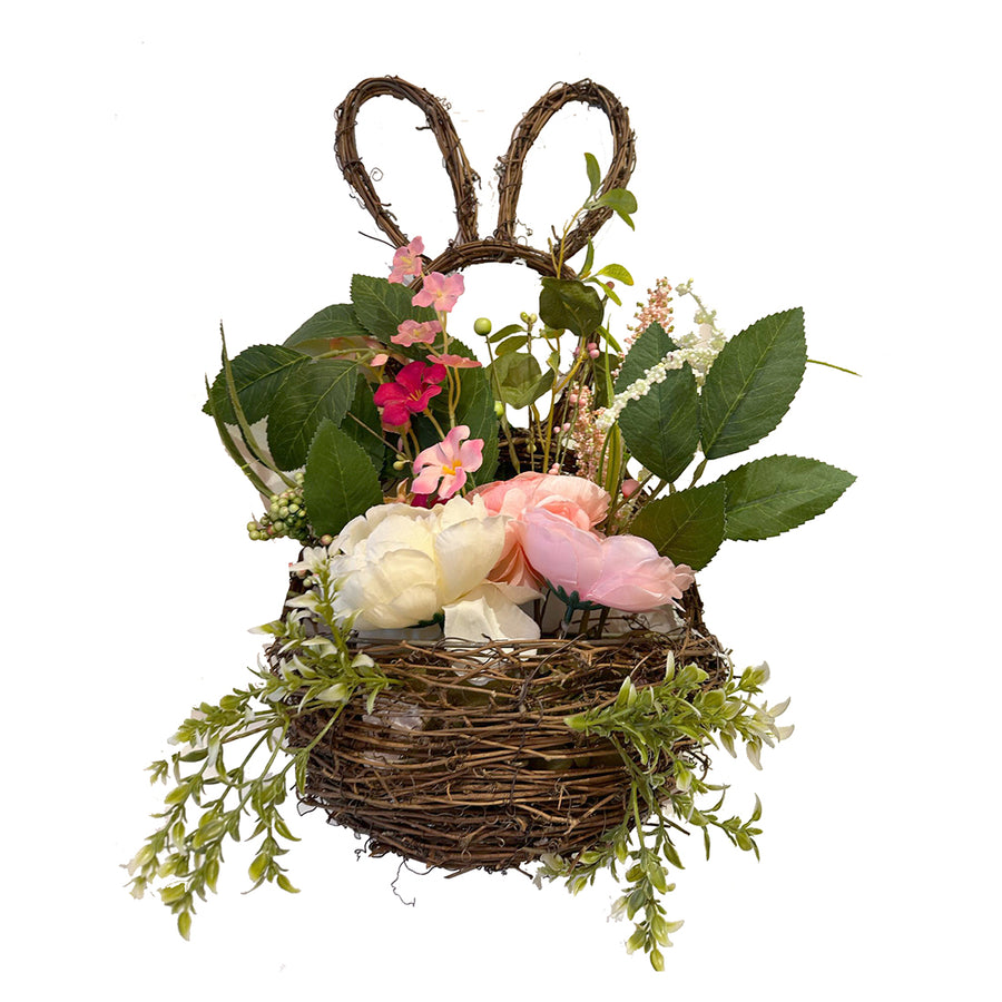 PINGENTE COELHO C/FLORES