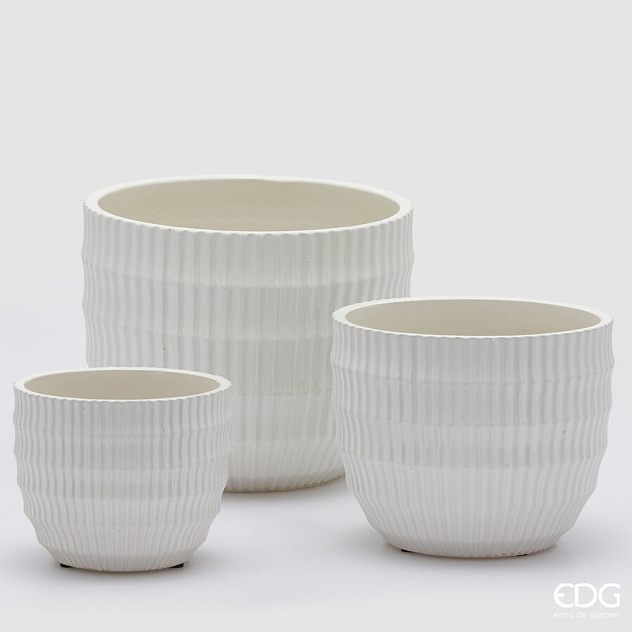 VASO CACHEPOT SOLCHI BRANCO MEDIO