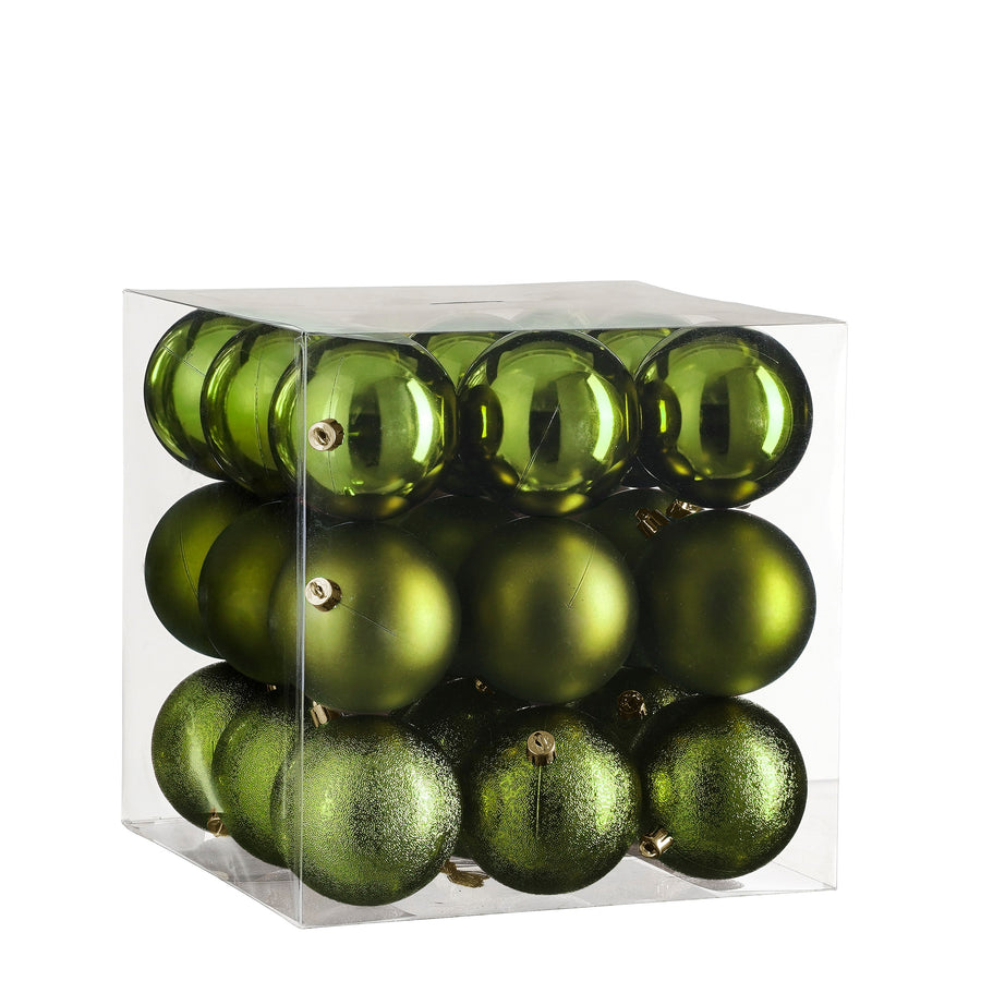 BOLA VERDE PLASTICO 8CM