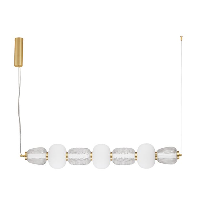 CANDEEIRO DE TETO DOURADO CLEAR MOVIL 110x17x125CM 42W