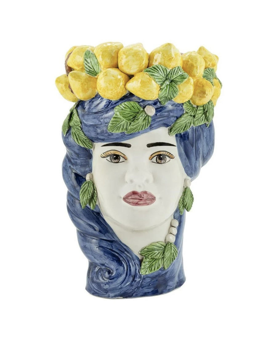 VASO LEMON HEAD LADY H32CM