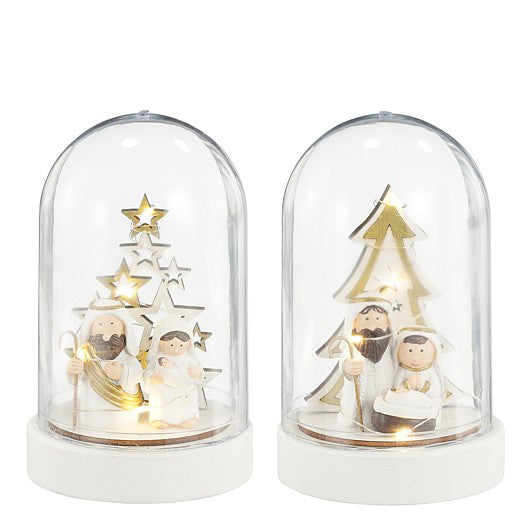 REDOMA PRESEPIO BRANCO SORT 15CM