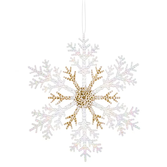 FLOCO DE NEVE C/DOURADO 26,2x30