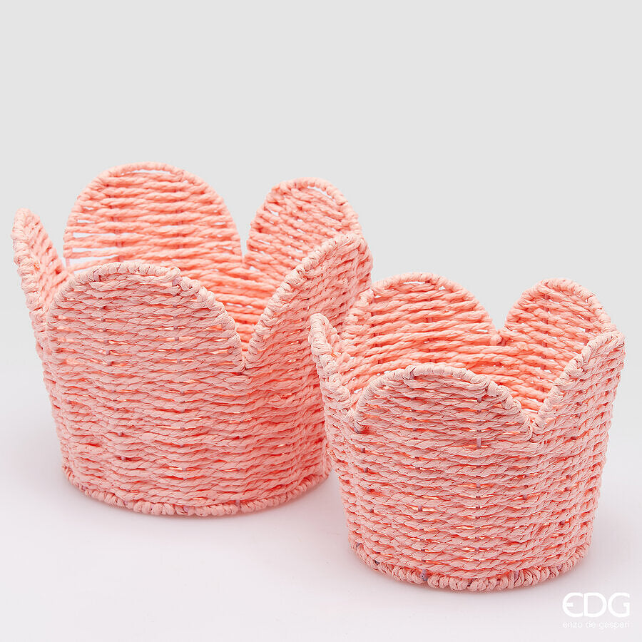 CESTO VASO ROSA 19CM