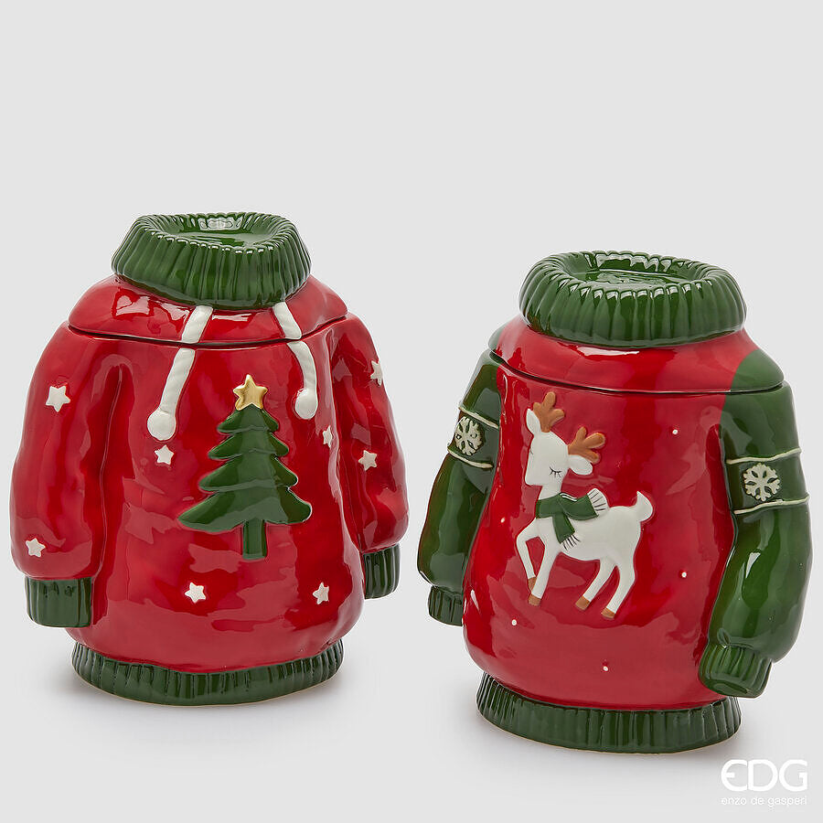 POTE CAMISOLA VERMELHO/VERDE SORTIDA  H.23.5 L.21.5 L.13