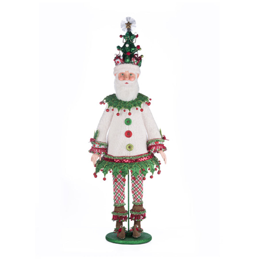 PAI NATAL INVERNO BRANCO/VERDE 115,5CM