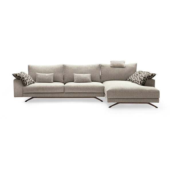 SOFA FENDY TAUPE C/CHAISELON DRT 290x175CM