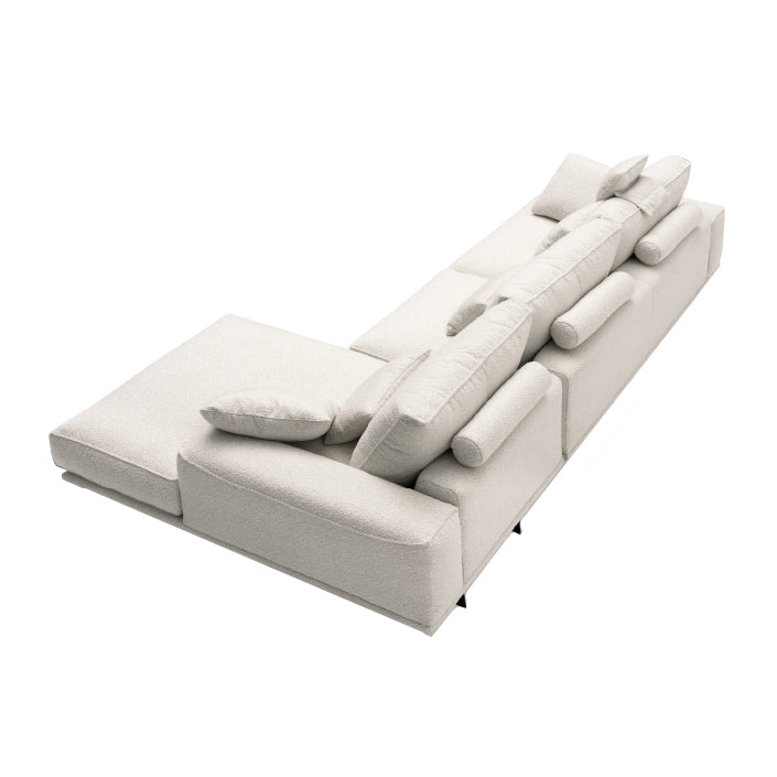 SOFA VALENCIAGA BEGE C/CHAISELON  DRT 270x175CM