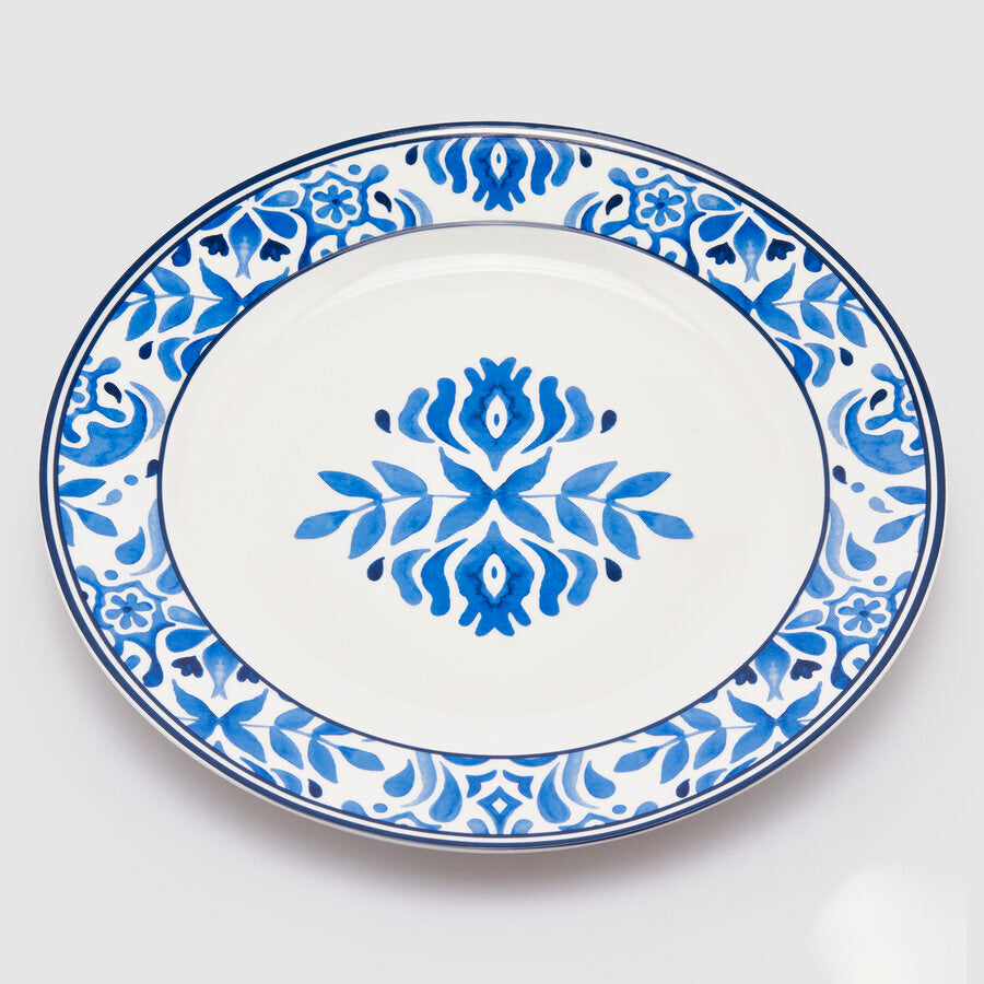 PRATO ROYAL AZUL/BRANCO 2,5X30CM (6 UNIDADES)