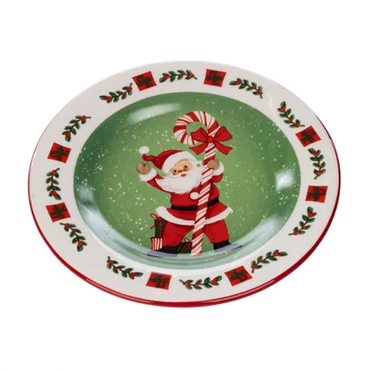 PRATO XMAS CANDY SORT VERMELHO/VERDE 50,5CM
