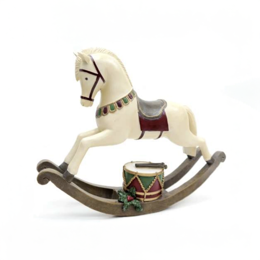 CAVALO BALOICO C/TAMBOR 32x8x25
