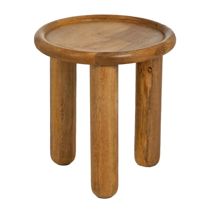 MESA APOIO MADEIRA MANGO 42x42x46CM