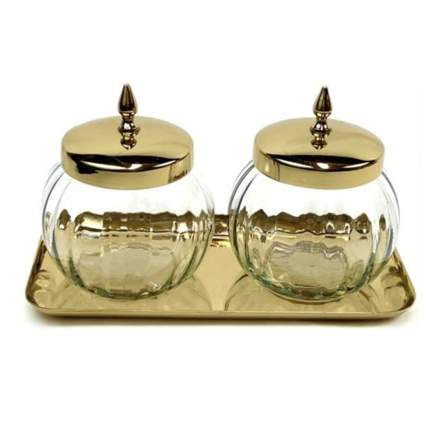 SET BASE C/2POTES DOURADO