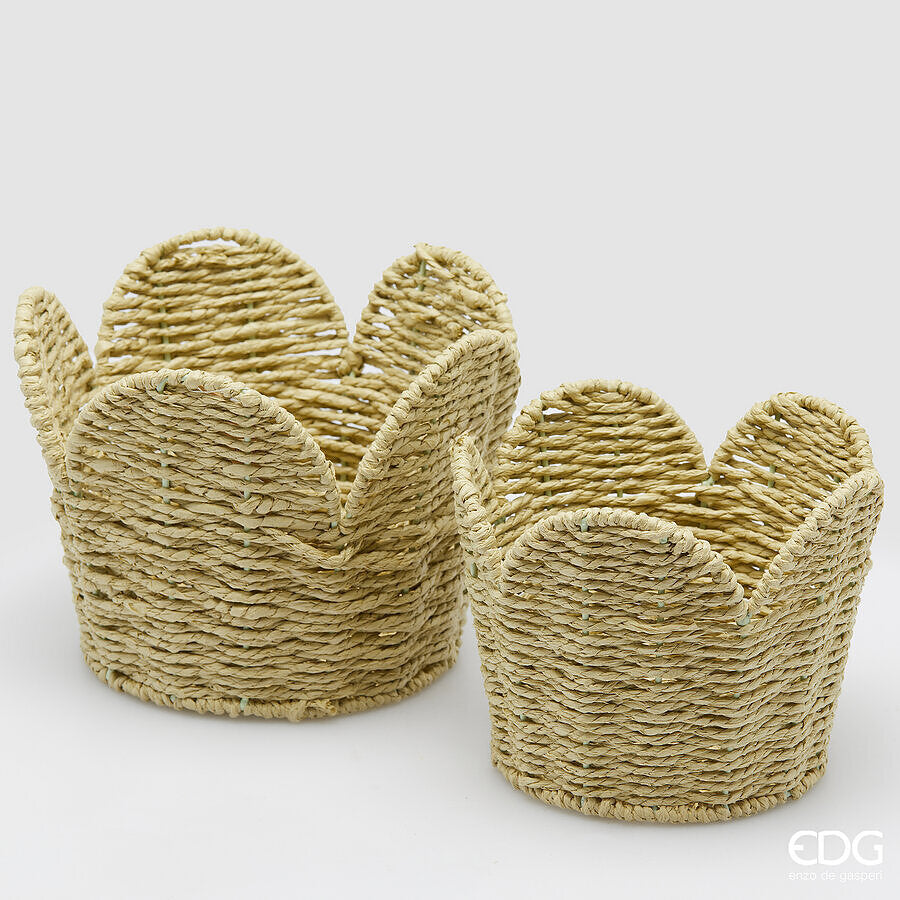 CESTO VASO TAUPE 19CM