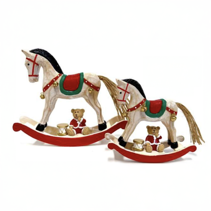CAVALO BALOIÇO NATAL 17,5CM