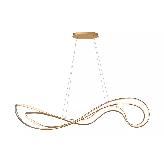 CANDEEIRO TETO SARDANA DOURADO 160x39x210