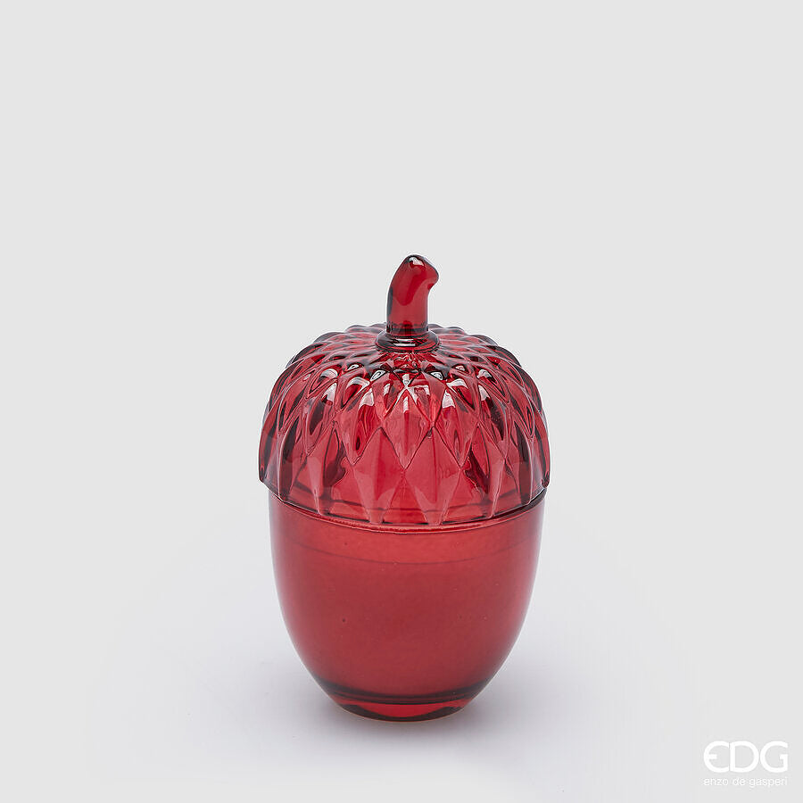 VELA GHIANDA VERMELHO H.11.5 D.7.5