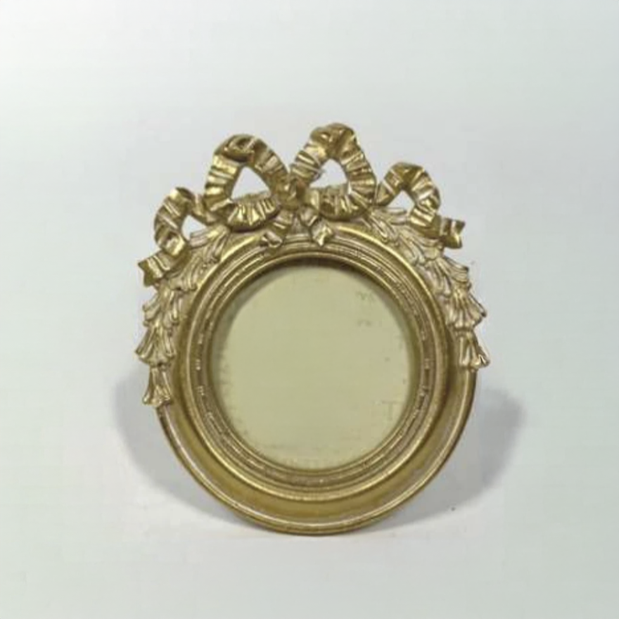 MOLDURA OVAL DOURADA 14x16