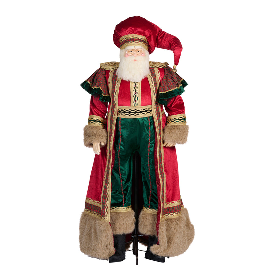 PAI NATAL C/BASE VERMELHO/VERDE 163CM