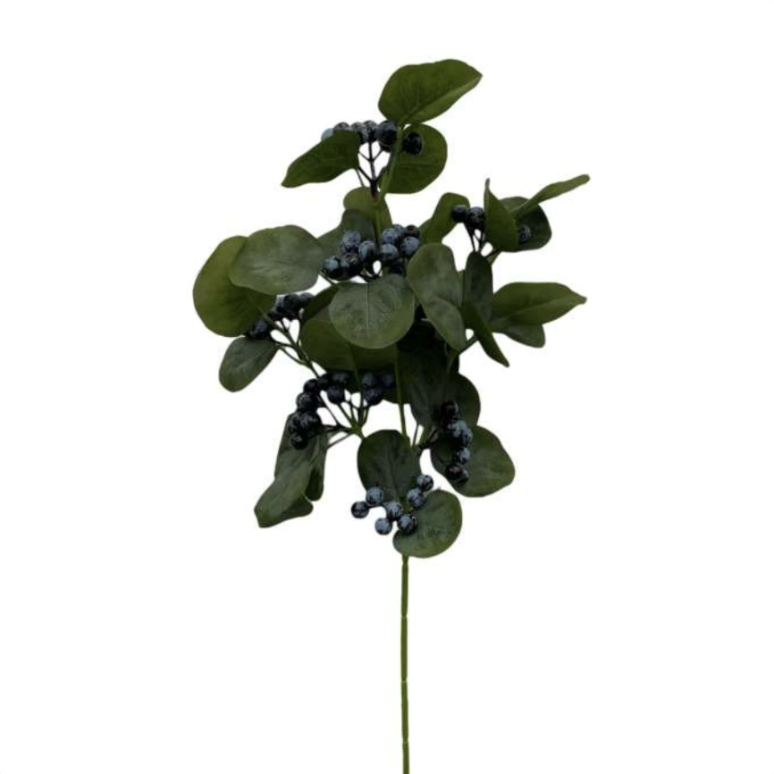 RAMO VERDURA C/BAGAS VERMELHO 45CM