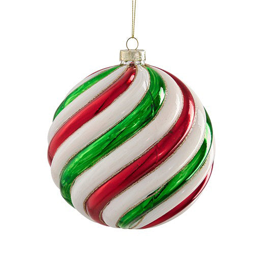 BOLA TWISTER BRANCO/VERMELHO/VERDE 15CM
