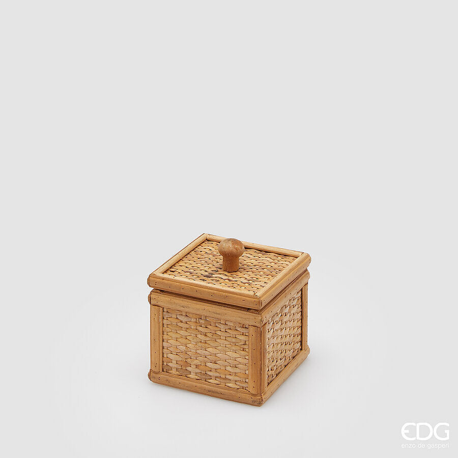 CAIXA RATAN NATUR 11x10CM