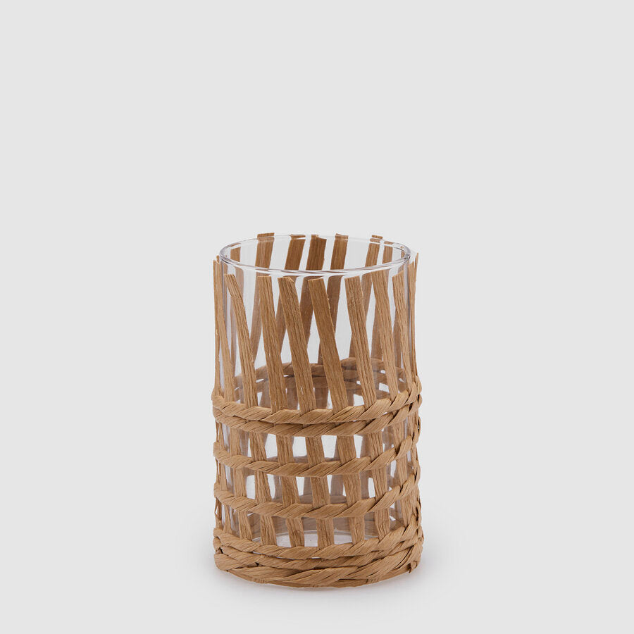 JARRA RATTAN CILINDRO 15X9CM