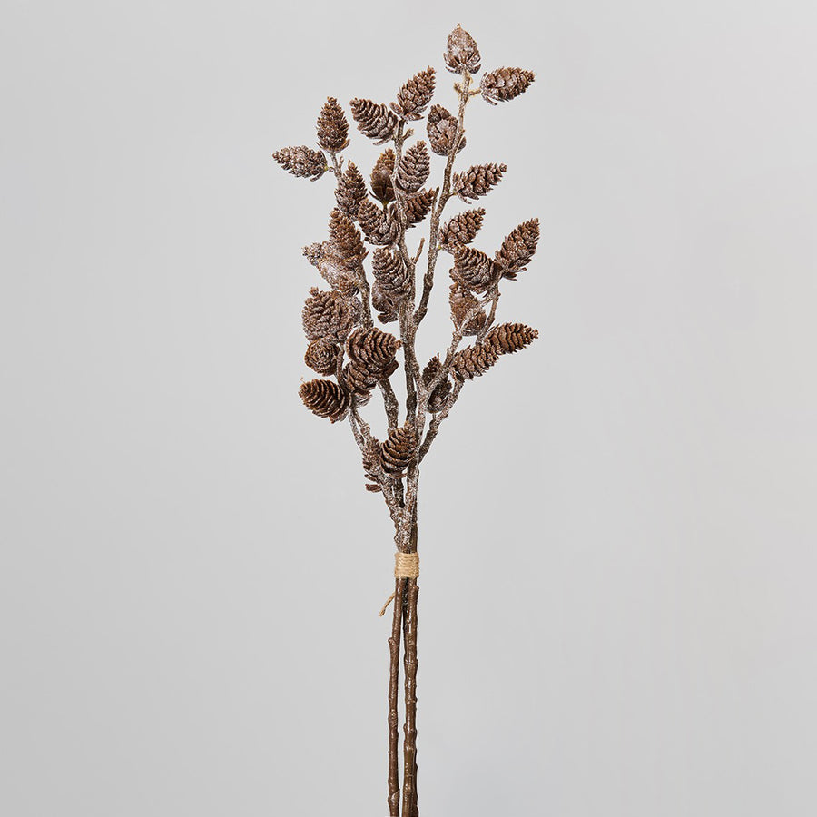 RAMO HASTE PINHAS CASTANHO 62CM
