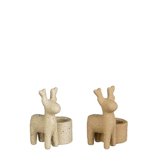 SUPORTE VELA RENA TAUPE SORT 5x5x7,5