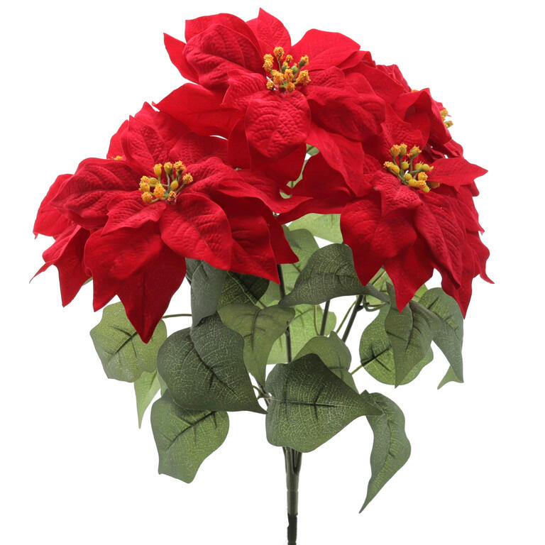 RAMO POINSETTIA VERMELHO X5